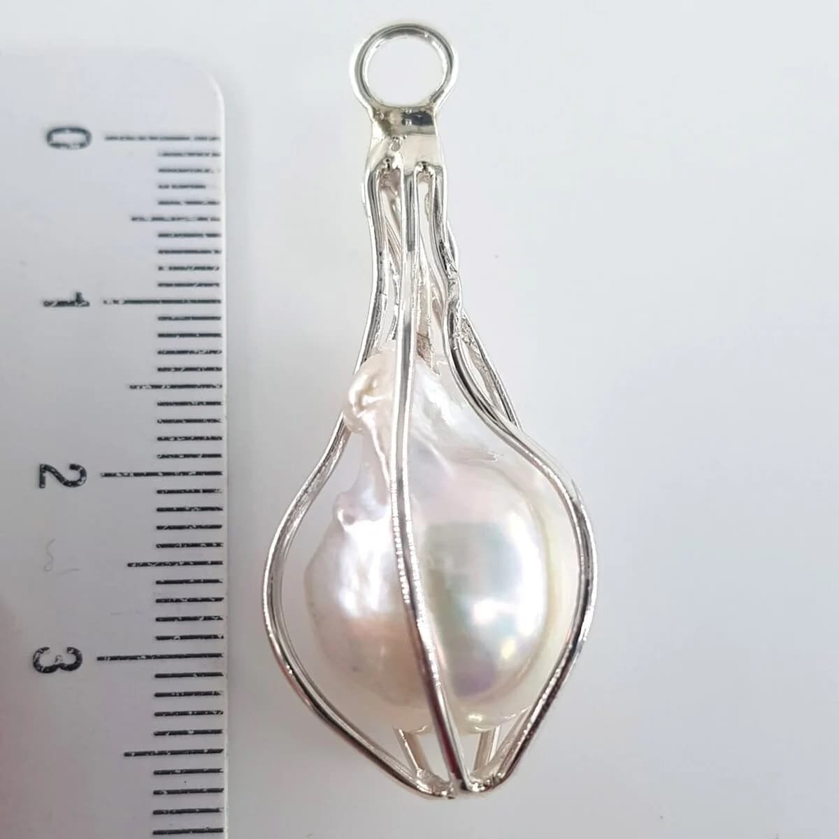 Barok İnci Kolye Ucu (Gümüş)