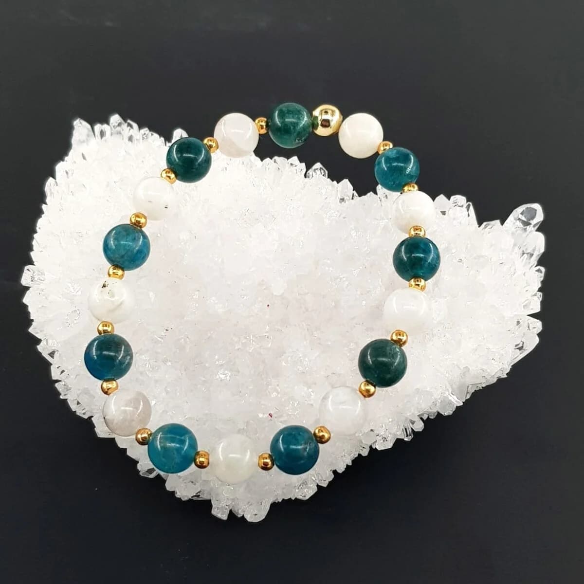 Blue Apatit, Aytaşı Bileklik 8mm