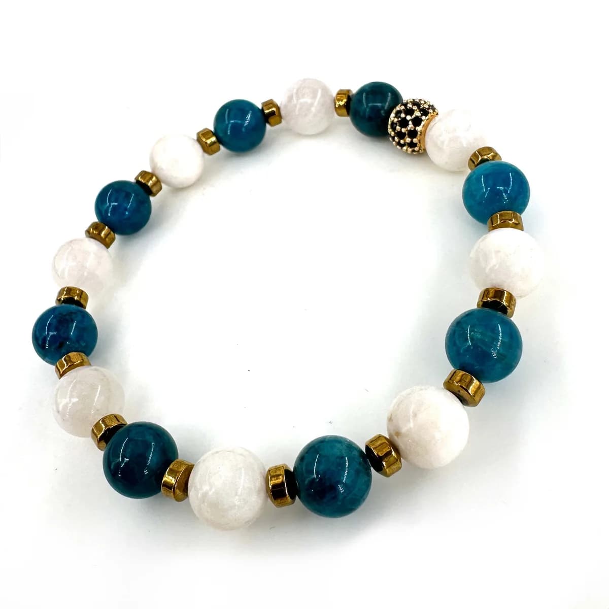 Blue Apatit, Aytaşı Bileklik 8mm