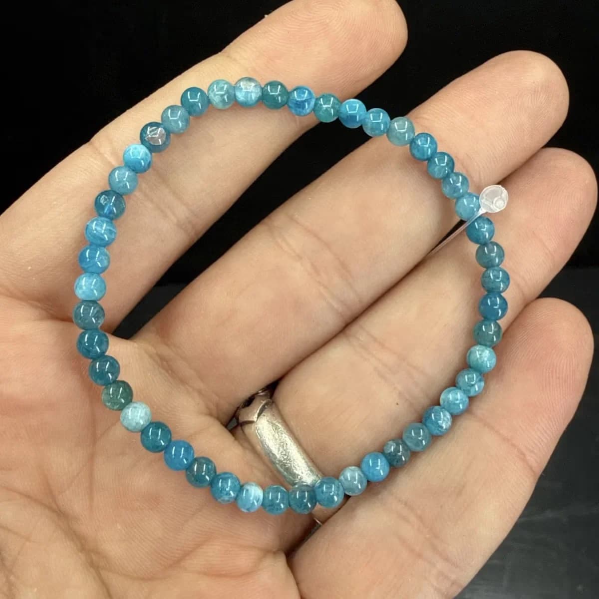 Blue Apatit Bileklik 4mm