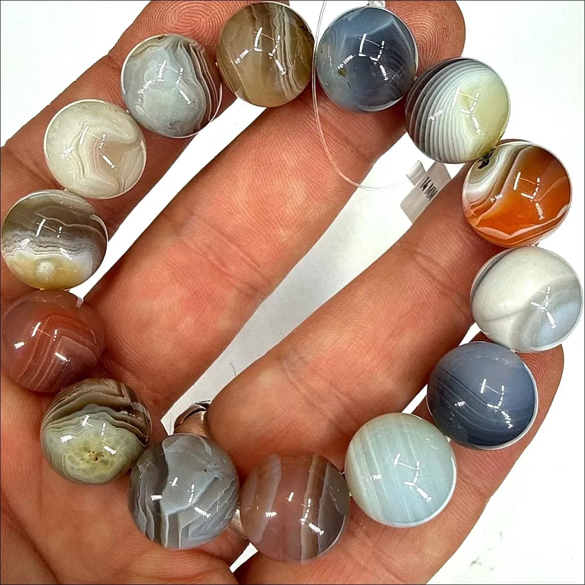 Botswana Akik Bileklik 14 mm