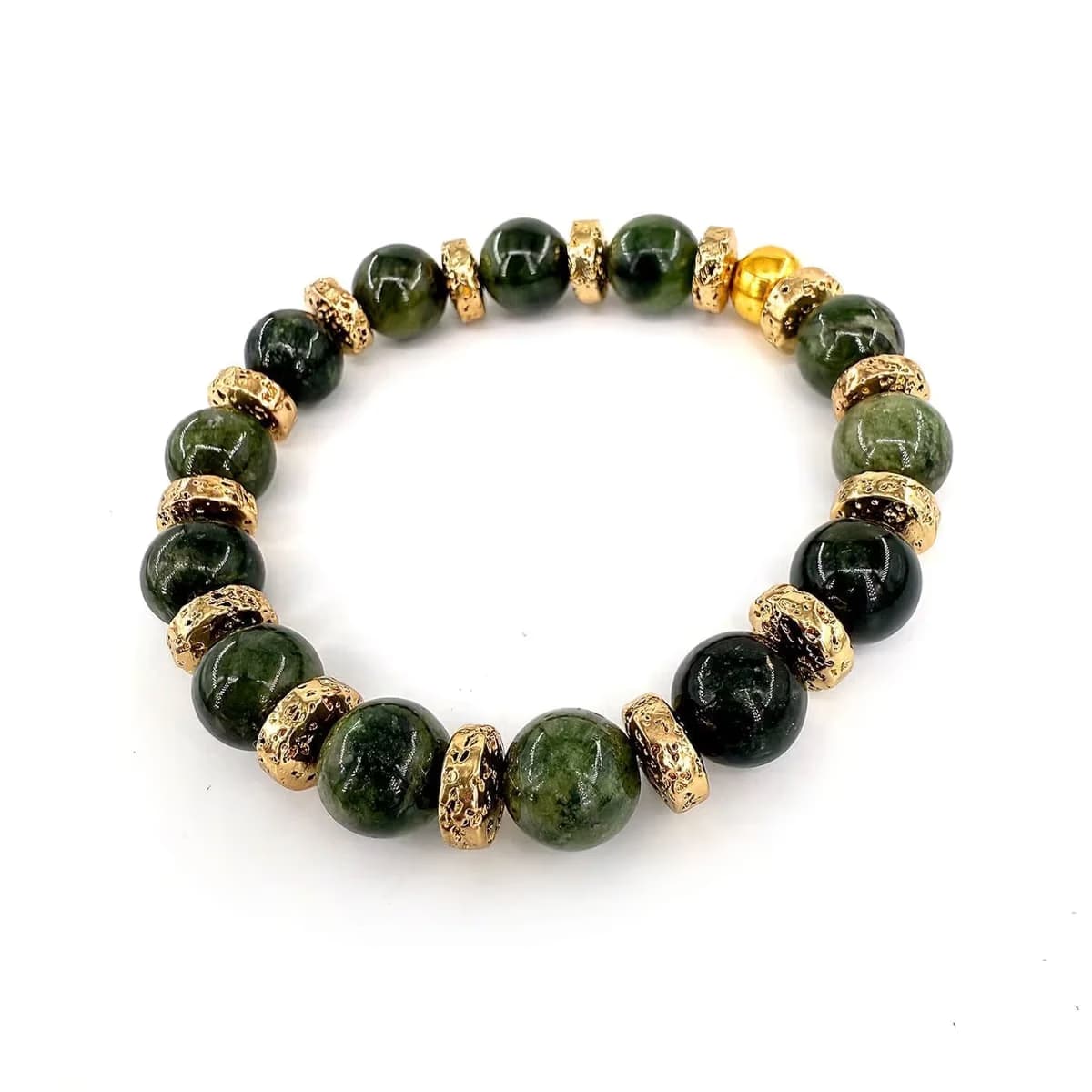 Diopsit Bileklik 10mm Gold