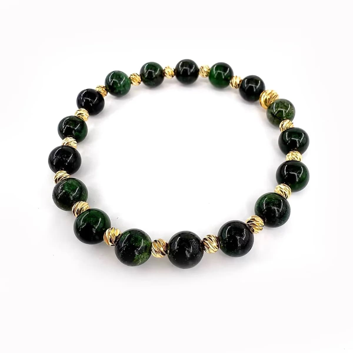 Diopsit Bileklik 8mm Gold