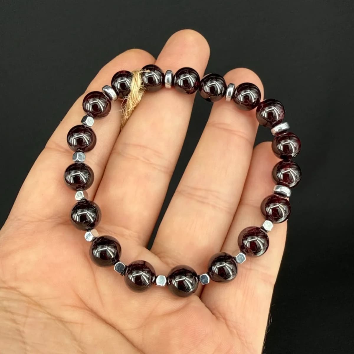 Garnet Bileklik 8 mm
