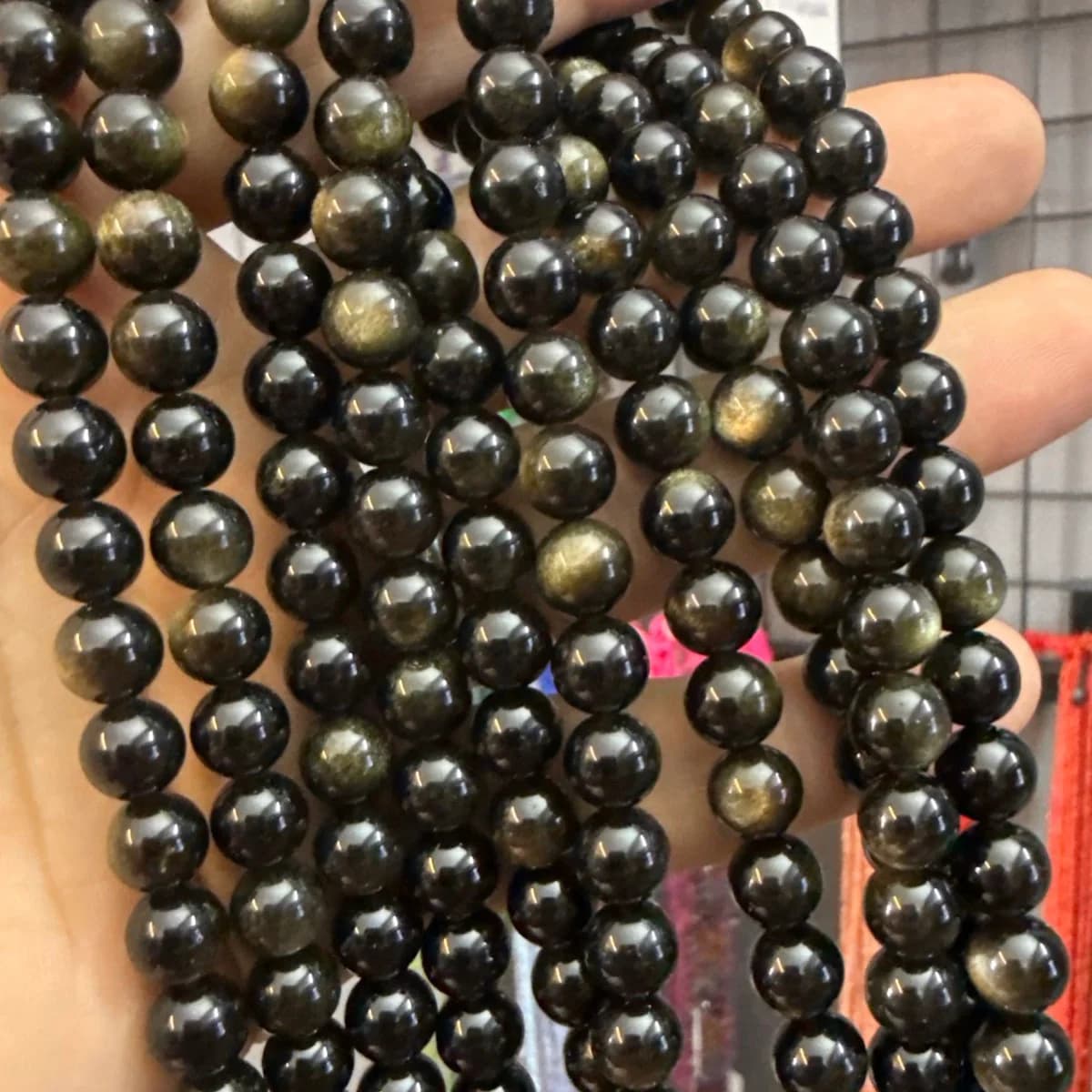 Gold Obsidiyen Dizi 8mm