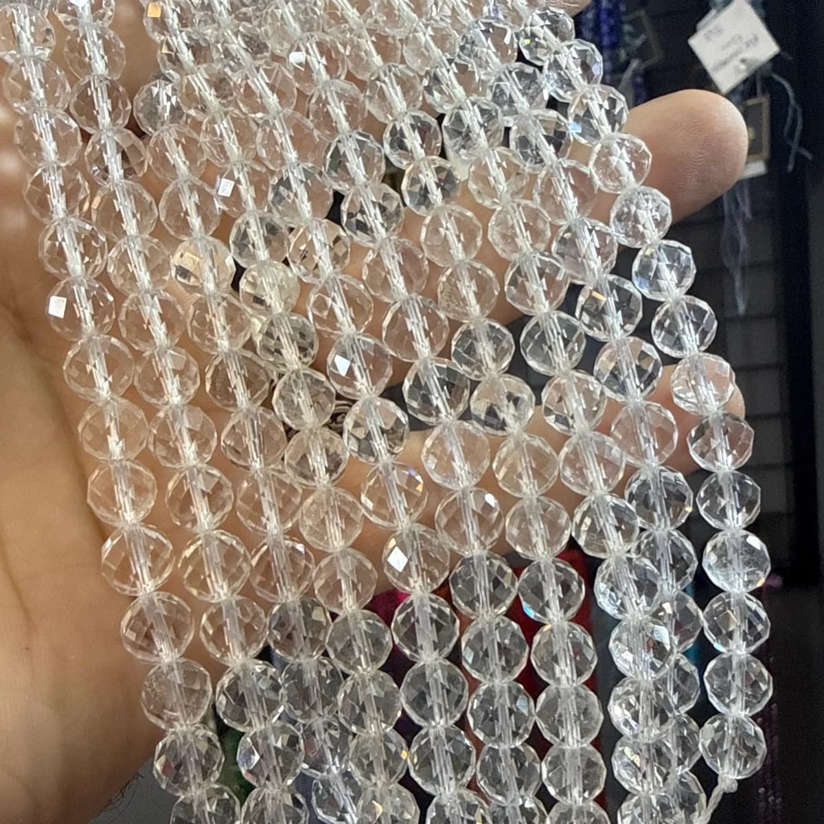 Kristal Kuvars Faset Dizi 8 mm