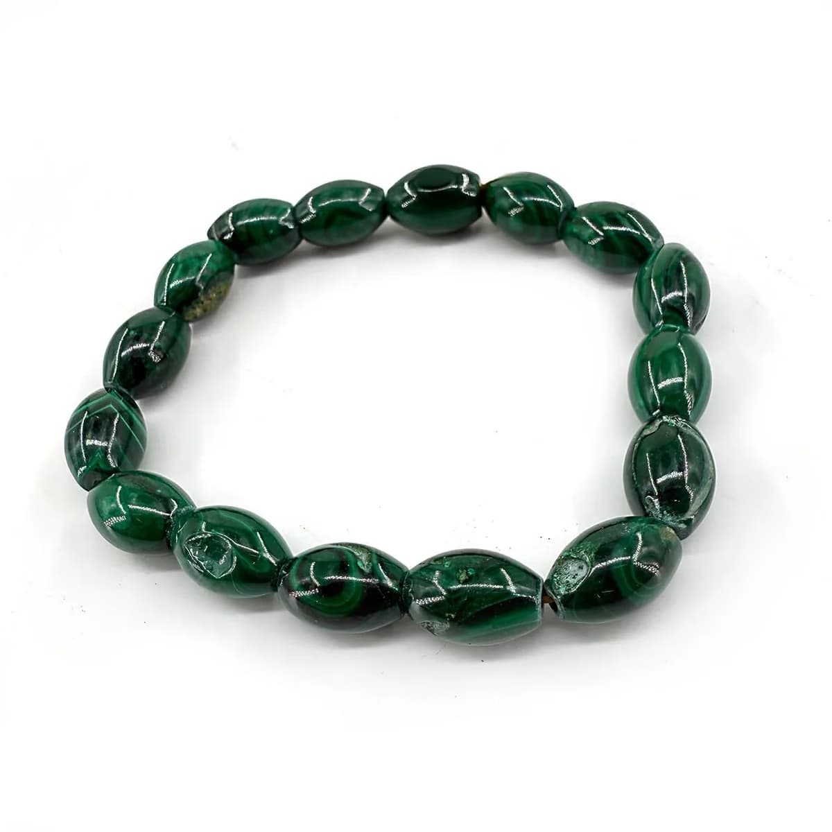 Malakit Arpa Bileklik 8x13mm