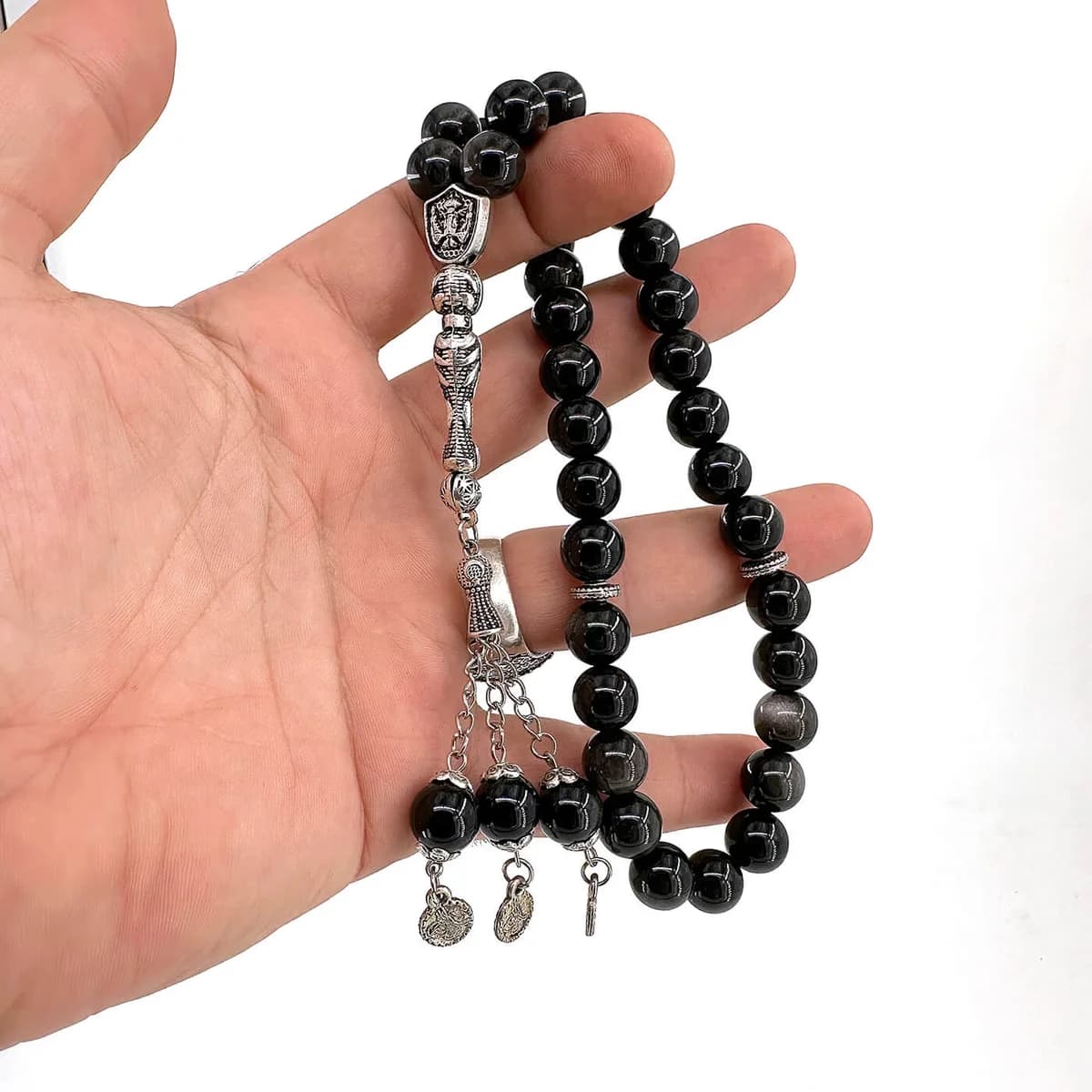 Obsidyen Doğaltaş Tesbih 10mm
