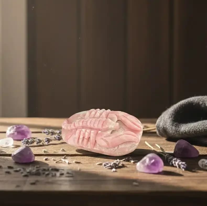 Pembe Opal Akrep Obje