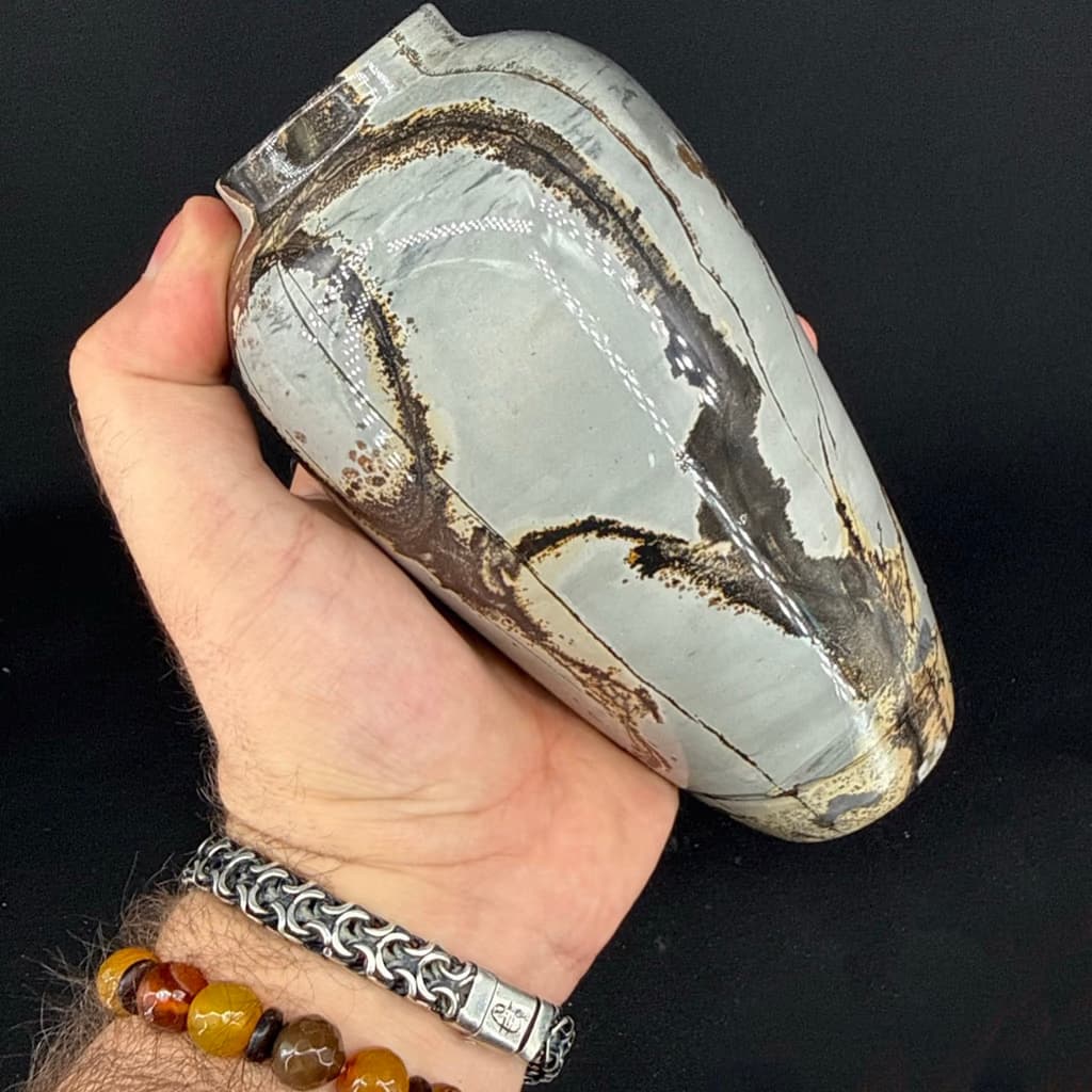 Picture Jasper Vazo İncele ve Satın Al Picture Jasper Vazo - Orijinal Doğal Taş ve Şifa Kristali Görsel 1