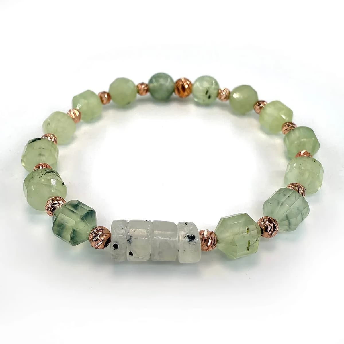 Prehnite Bileklik Faset