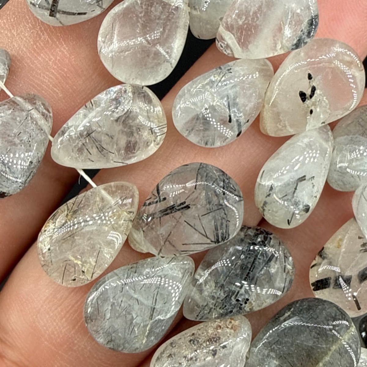 Rutil Kuvars Drop Dizi 8mm AAA