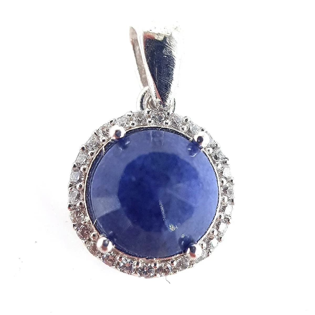 Safir Kolye Ucu (Gümüş)