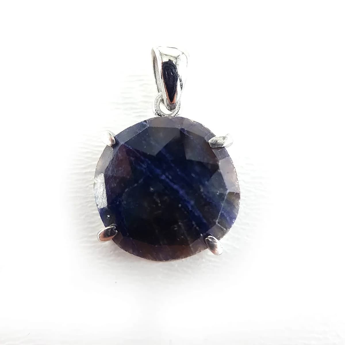 Safir Kolye Ucu (Gümüş)