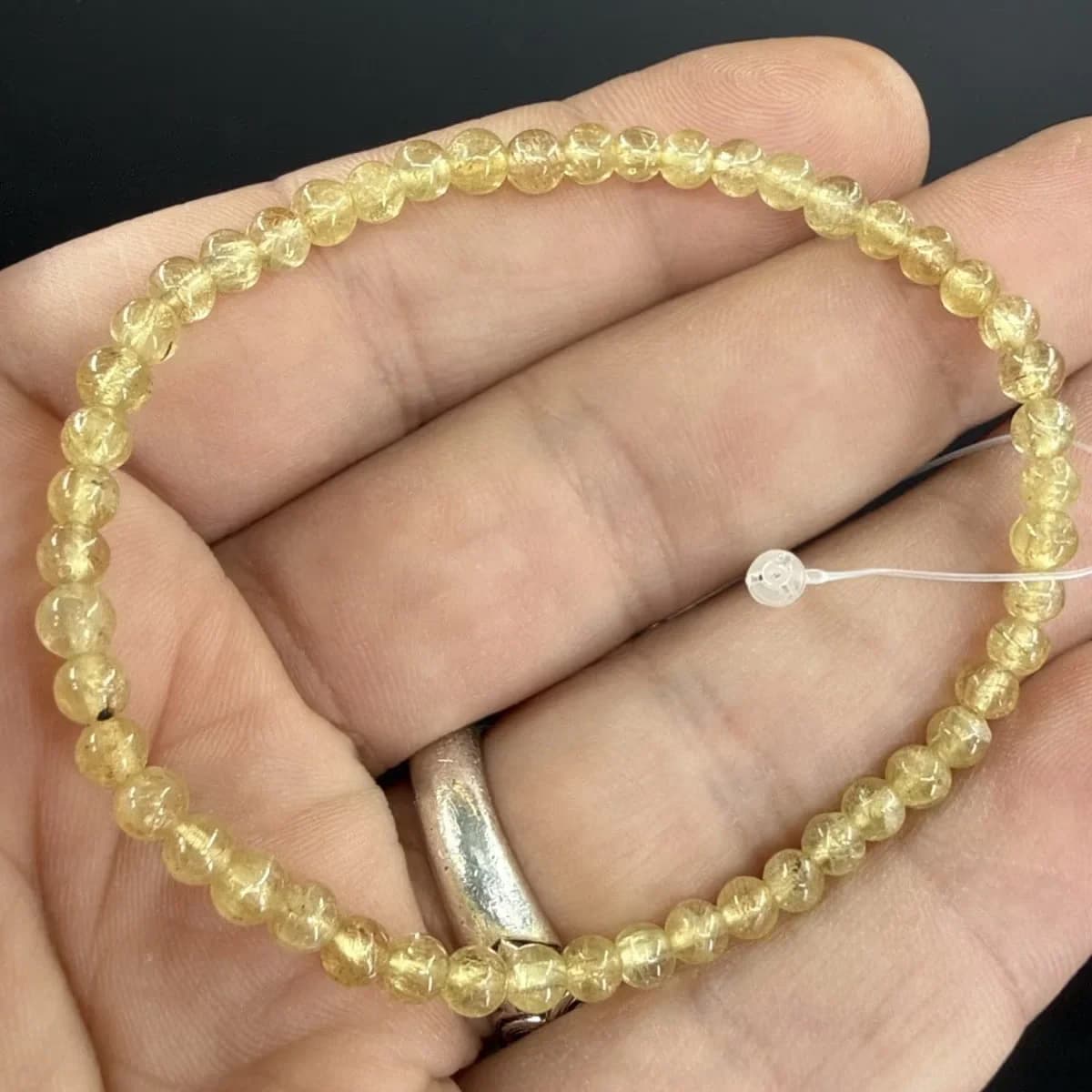 Sarı Apatit Bileklik 4mm