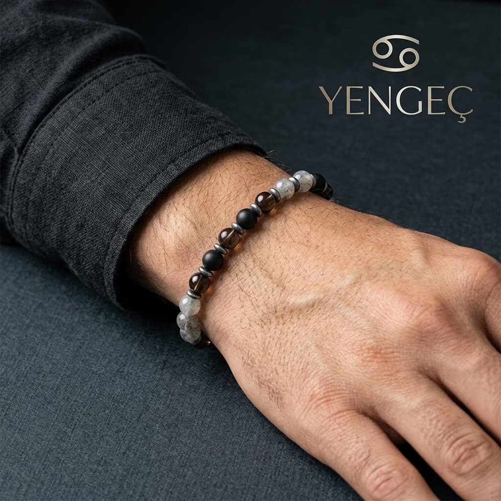 Yengeç Burcu Unisex Bileklik 8mm