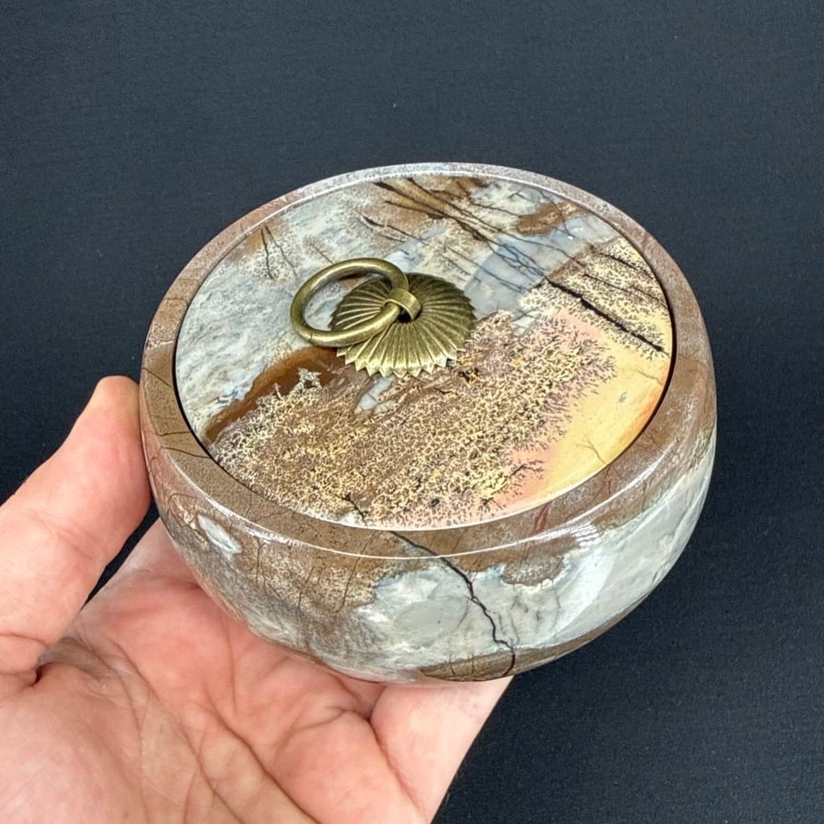 Picture Jasper Mücevher Kutusu