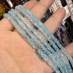 Akuamarin Rondela Dizi AAA Orijinal Kristal Detay Görseli 3