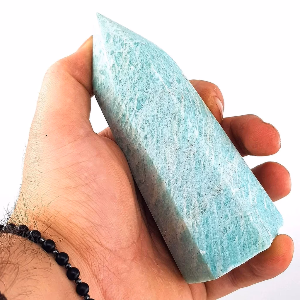 Amazonit Obelisk İncele ve Satın Al Amazonit Obelisk - Orijinal Doğal Taş ve Şifa Kristali Görsel 1
