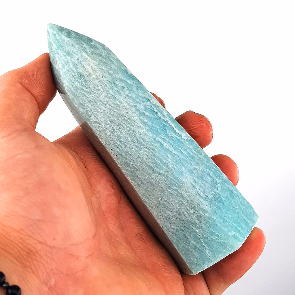 Amazonit Obelisk İncele ve Satın Al Amazonit Obelisk - Orijinal Doğal Taş ve Şifa Kristali Görsel 1