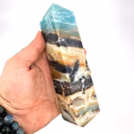 Amazonit Obelisk Orijinal Kristal Detay Görseli 2
