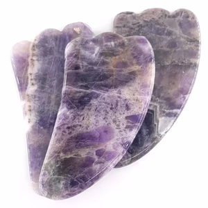 Ametist Gua Sha - Orijinal Şifalı Kristal - Görsel 2