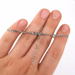 Ametist Künye (Gümüş) Orijinal Kristal Detay Görseli 3