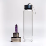 Ametist Silver Su Matarası Orijinal Kristal Detay Görseli 6