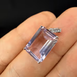 Ametrin Kolye Ucu Gümüş AAA Orijinal Kristal Detay Görseli 3