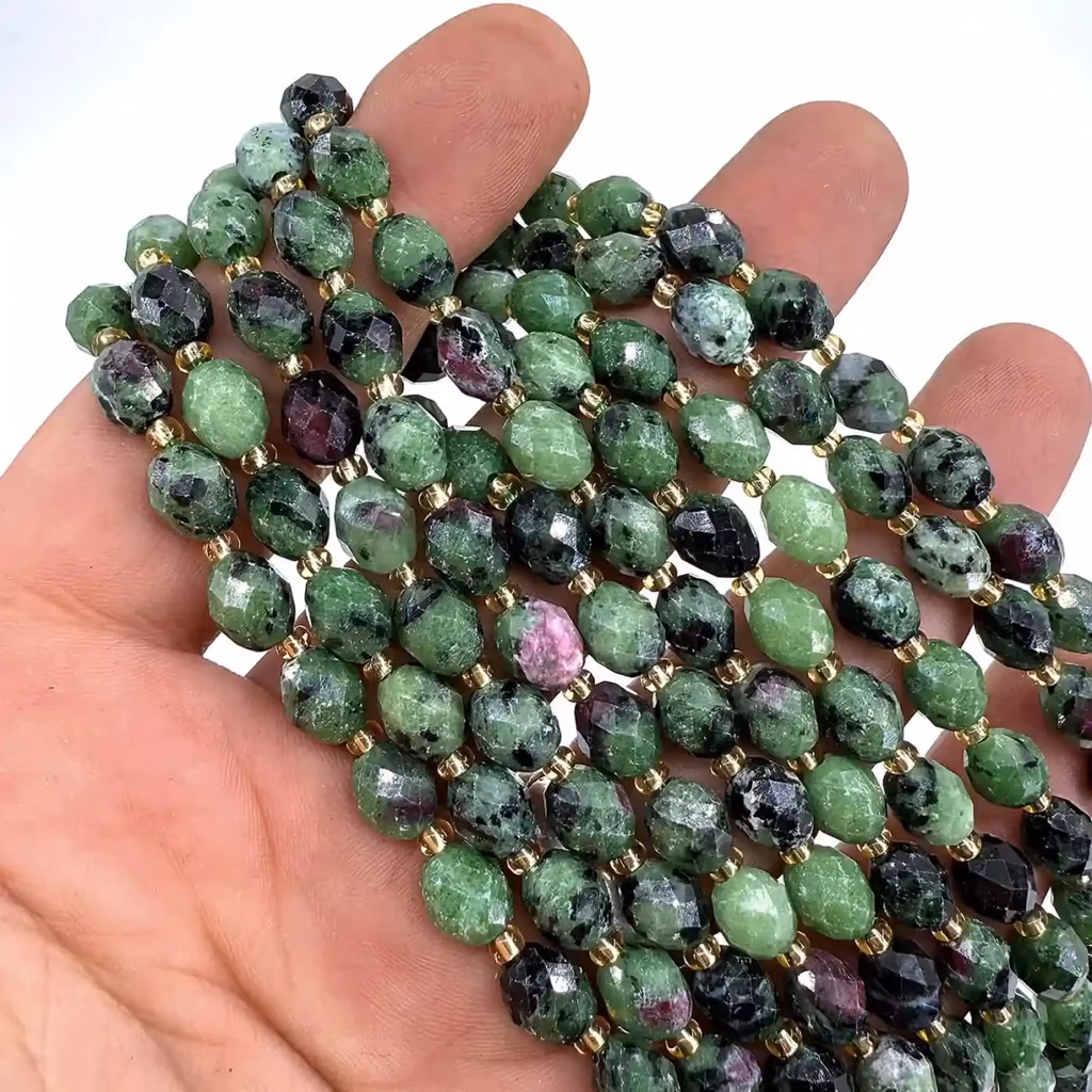 Anyolit Dizi Faset 6x8mm İncele ve Satın Al Anyolit Dizi Faset 6x8mm - Orijinal Doğal Taş ve Şifa Kristali Görsel 1