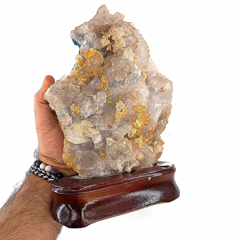 Apophyllite Ham Taş Standlı İncele ve Satın Al Apophyllite Ham Taş Standlı - Orijinal Doğal Taş ve Şifa Kristali Görsel 1