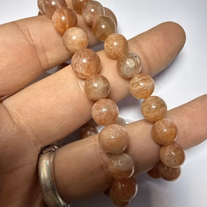 Arusha Güneş Taşı Bileklik 8 mm - Orijinal Şifalı Kristal - Görsel 1