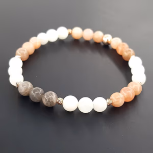 Aytaşı Bileklik 6mm - Orijinal Şifalı Kristal - Görsel 1