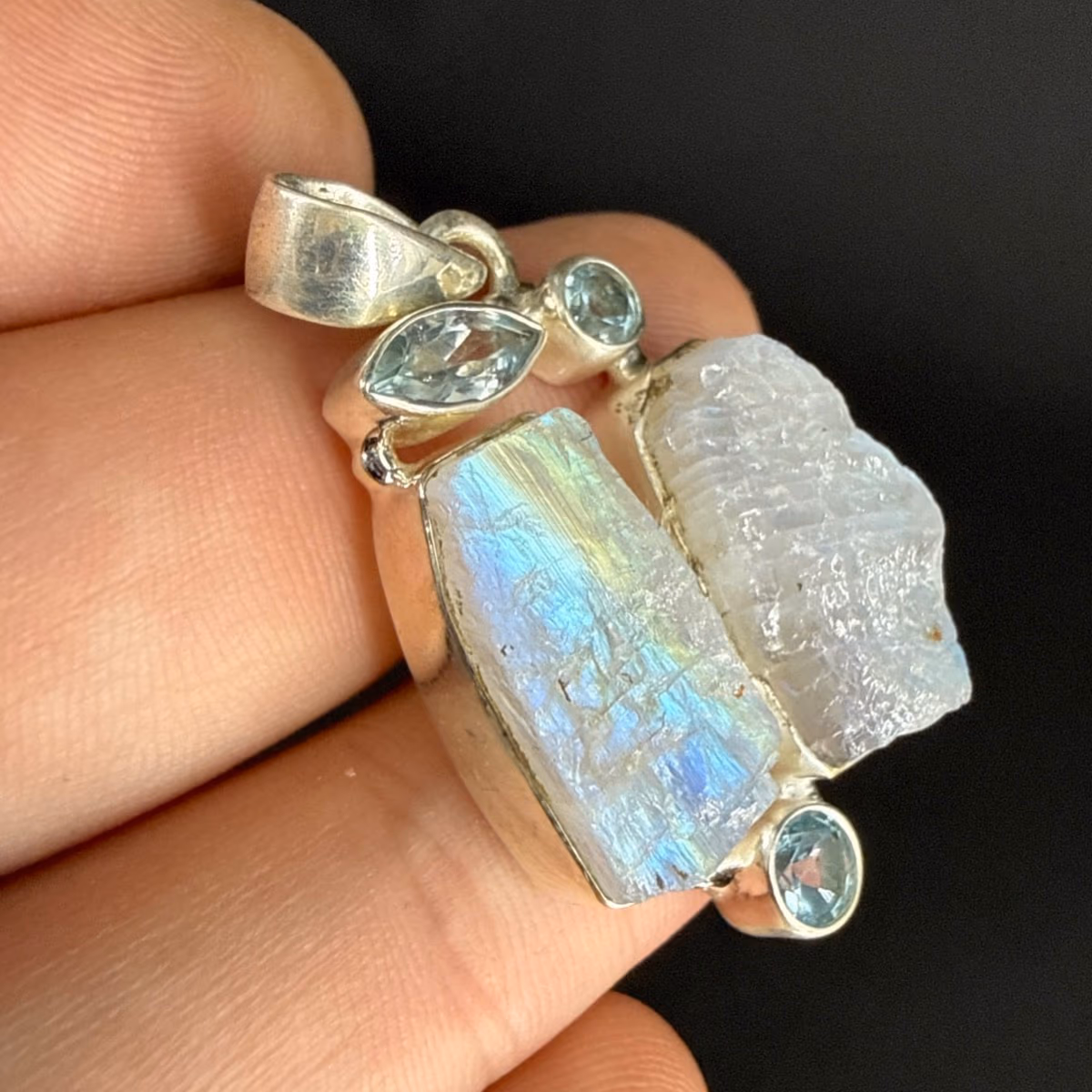 Aytaşı / Topaz Kolye Ucu Gümüş