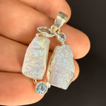 Aytaşı / Topaz Kolye Ucu Gümüş Orijinal Kristal Detay Görseli 2