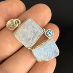 Aytaşı / Topaz Kolye Ucu Gümüş Orijinal Kristal Detay Görseli 1