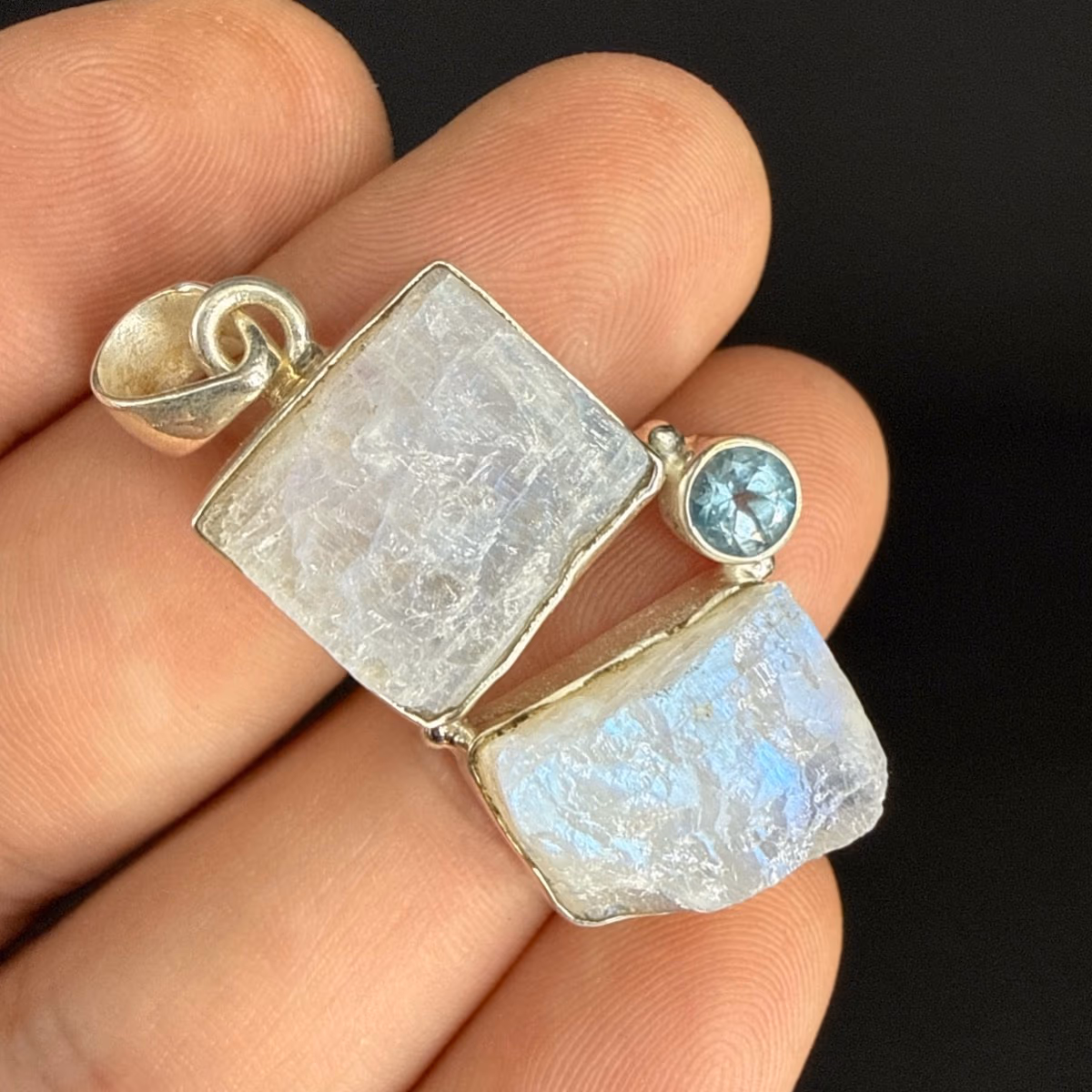 Aytaşı / Topaz Kolye Ucu Gümüş