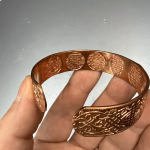 Bakır Bileklik Orijinal Kristal Detay Görseli 3