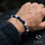 Balık Burcu Erkek Bilekliği 8mm Orijinal Kristal Detay Görseli 2