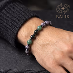 Balık Burcu Erkek Bileklik 8mm Orijinal Kristal Detay Görseli 3