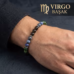 Başak Burcu Unisex Bileklik 8mm Orijinal Kristal Detay Görseli 6