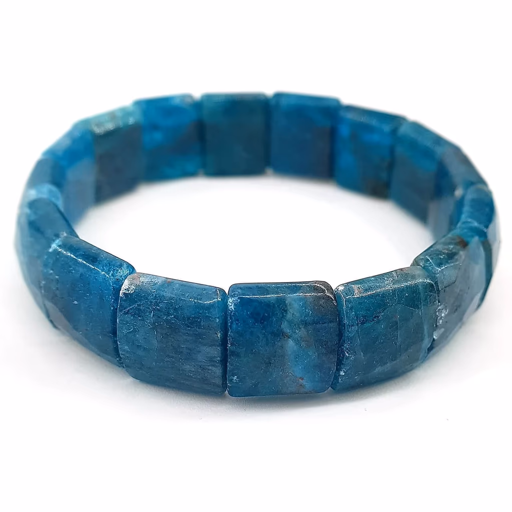 Blue Apatit Bileklik Rolex L İncele ve Satın Al Blue Apatit Bileklik Rolex L - Orijinal Doğal Taş ve Şifa Kristali Görsel 1