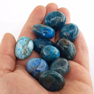 Blue Apatit Tımbıl - Orijinal Şifalı Kristal - Görsel 2