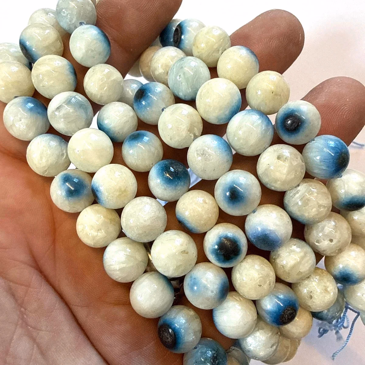 Blue Ice Glacierite Dizi 10 mm