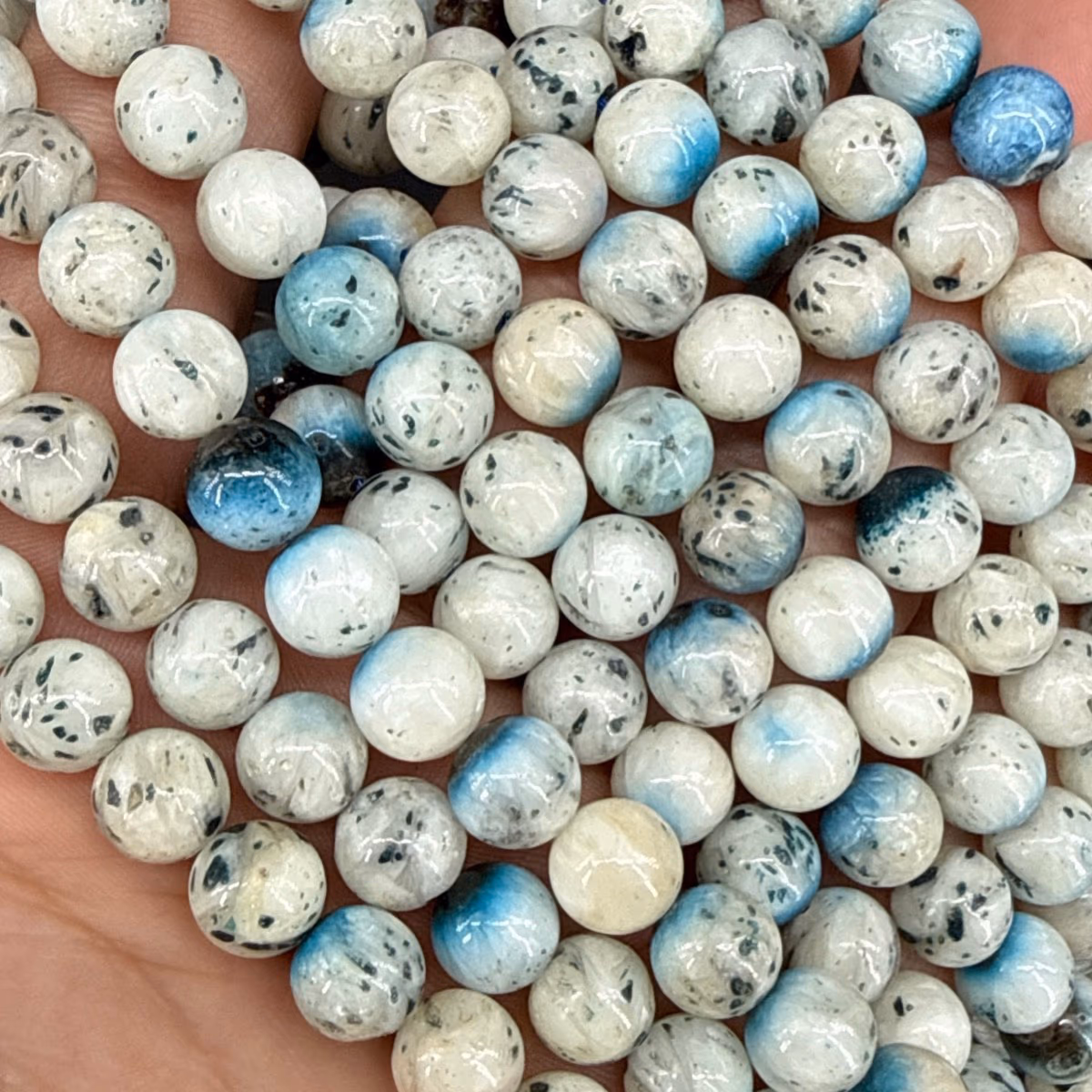 Blue Ice Glacierite Dizi 8 mm