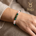 Boğa Burcu Kadın Bileklik 8mm Orijinal Kristal Detay Görseli 3
