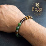 Boğa Burcu Unisex Bileklik 8mm Orijinal Kristal Detay Görseli 4