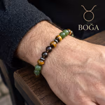 Boğa Burcu Unisex Bileklik 8mm Orijinal Kristal Detay Görseli 3