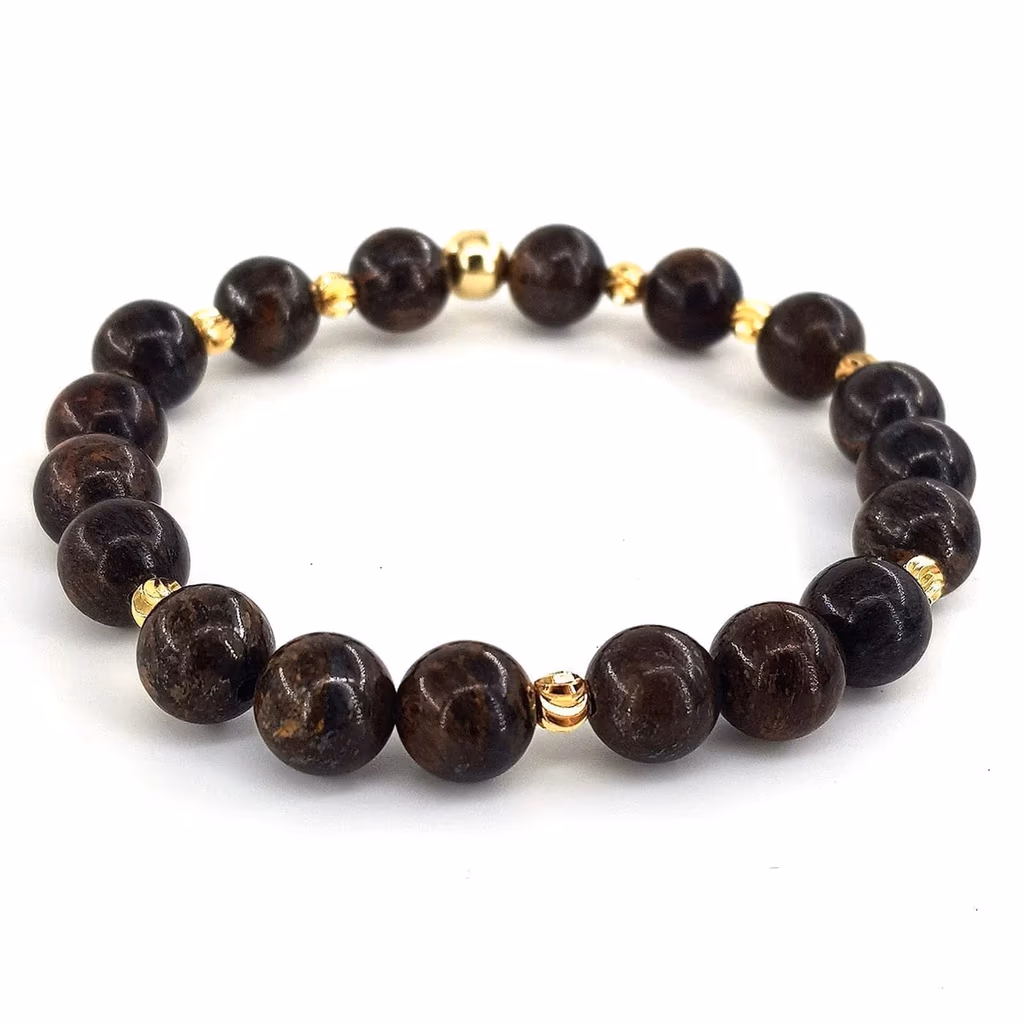 Bronzit Bileklik 8mm İncele ve Satın Al Bronzit Bileklik 8mm - Orijinal Doğal Taş ve Şifa Kristali Görsel 1