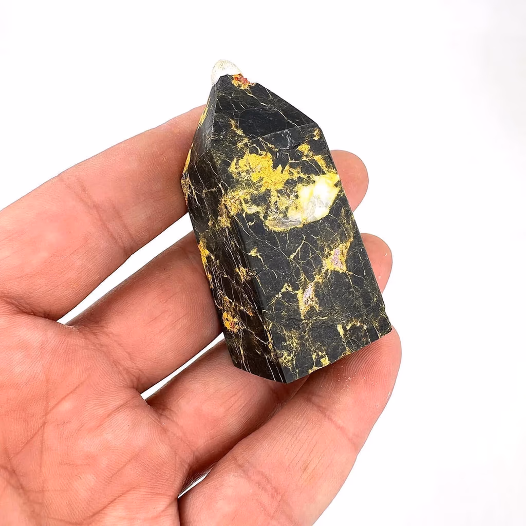 Bumblebee Jasper Obelisk İncele ve Satın Al Bumblebee Jasper Obelisk - Orijinal Doğal Taş ve Şifa Kristali Görsel 1